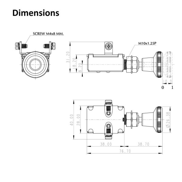 DM – 712 BATTERY SWITCH / ON-OFF PUSH PULL SWITCH - Image 6
